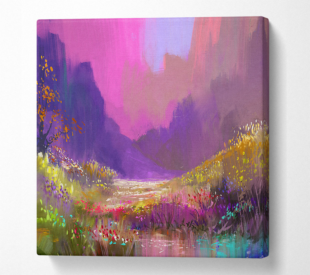  A Canvas Print of Perfect Wild Flower Dream Canvas Wall Art
