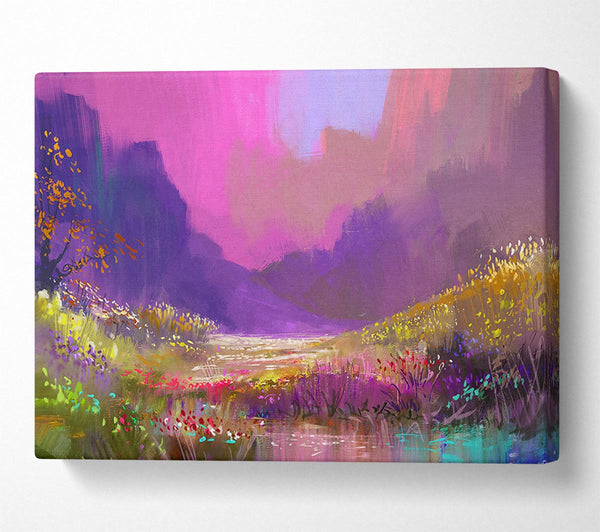  A Canvas Print of Perfect Wild Flower Dream Canvas Wall Art