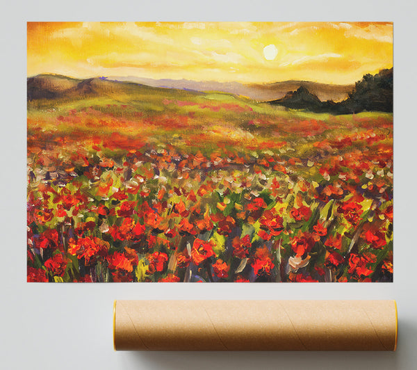 Poppy Field Sun Print