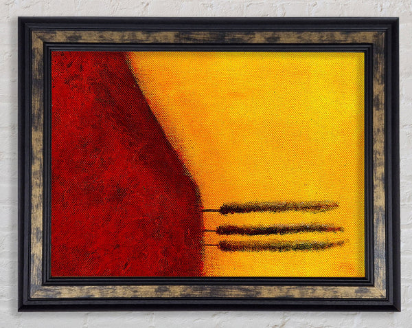 Carrot Tree Sun Framed Print