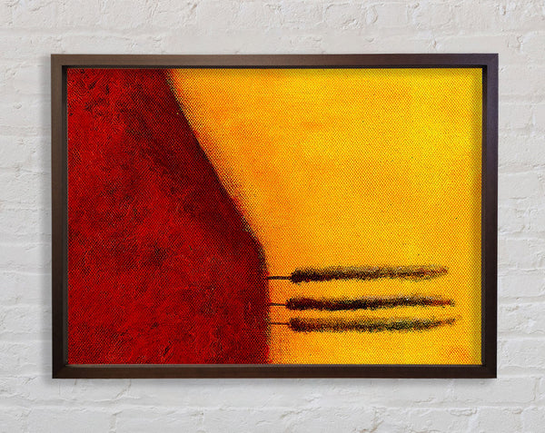Carrot Tree Sun Framed Print