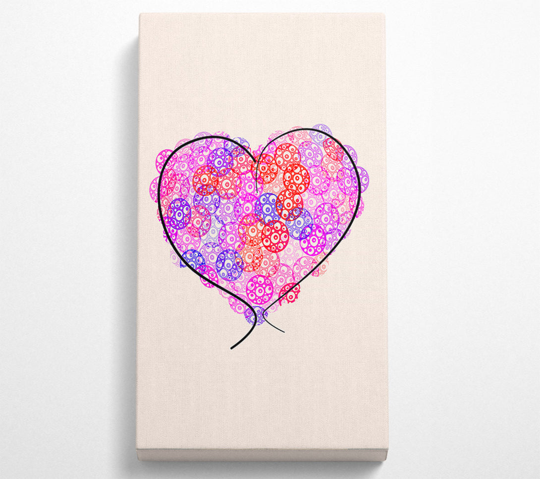  A Canvas Print of Love Heart Cogs Canvas Wall Art