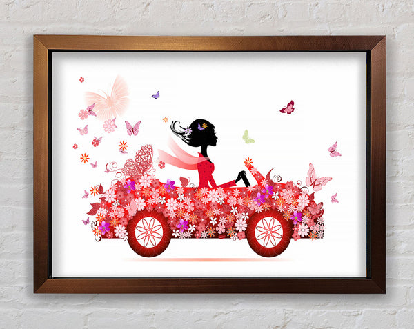 Flower Car Framed Print
