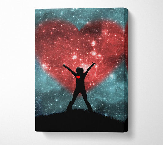 Love Love Love Canvas Wall Art
