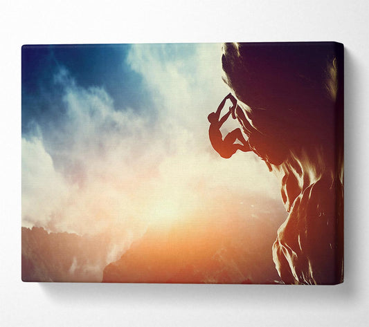 Rockface Climb Canvas Wall Art
