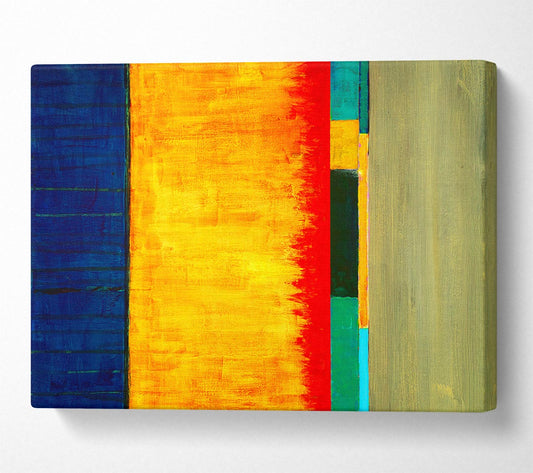 Fire Lines Canvas Wall Art