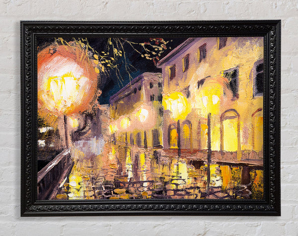 Lights Of The City Skies Framed Print