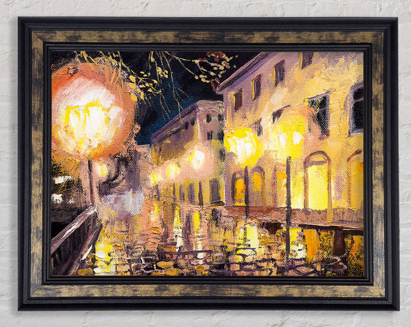 Lights Of The City Skies Framed Print