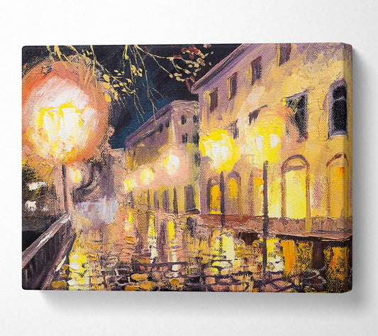 Lights Of The City Skies Canvas Wall Art