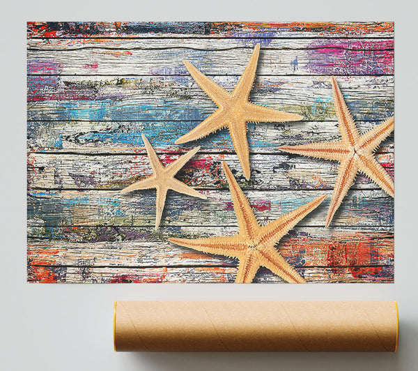 Starfish Boardwalk Poster