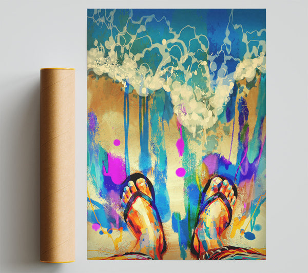 Flip Flop Heaven Giclee Print
