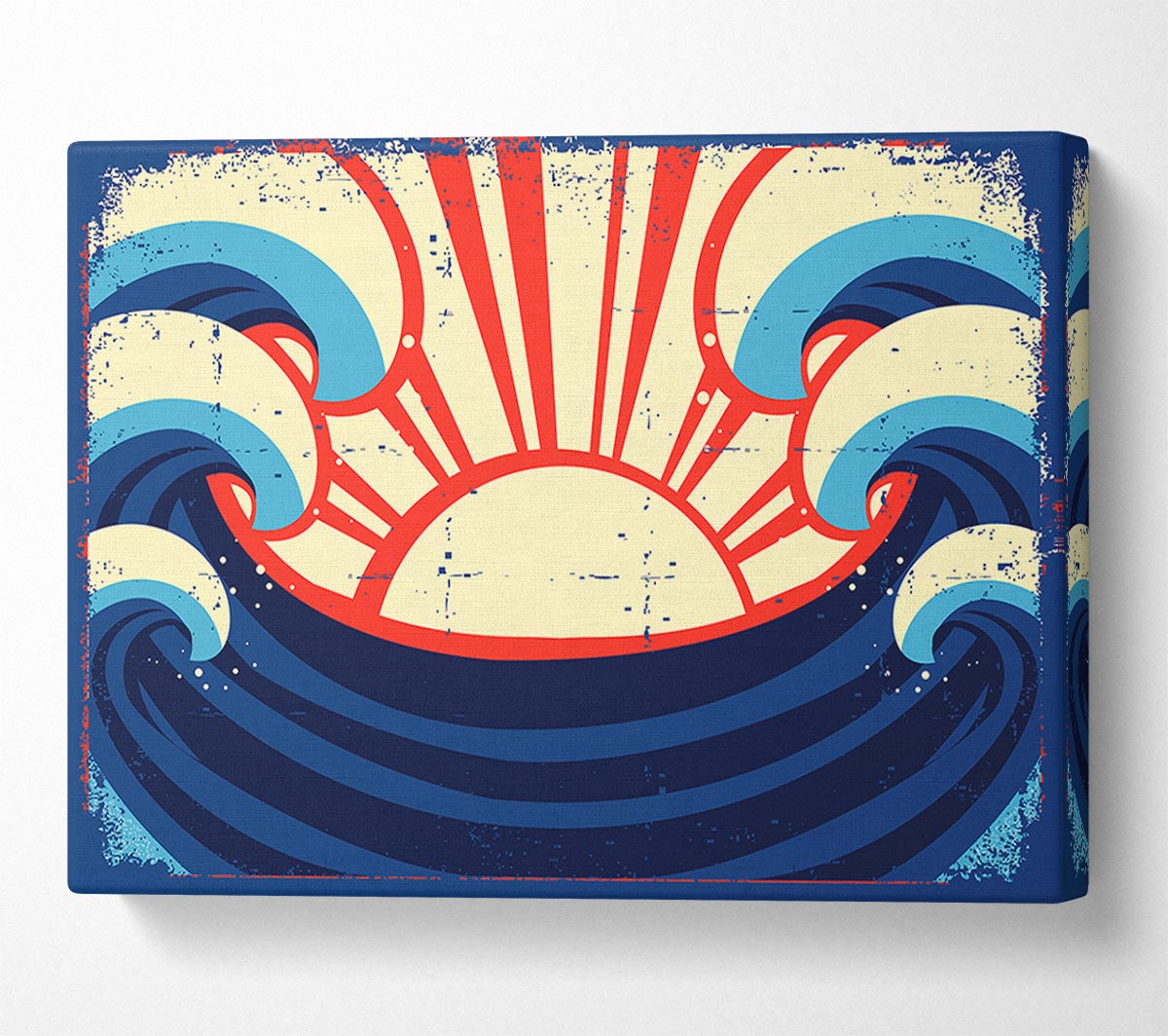 Sun Wave Canvas Wall Art