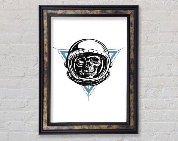 Space Skull Framed Print
