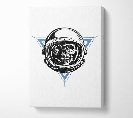 Space Skull Canvas Wall Art