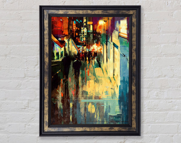 City Nights Framed Print