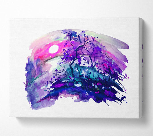 Tree Melt Canvas Wall Art