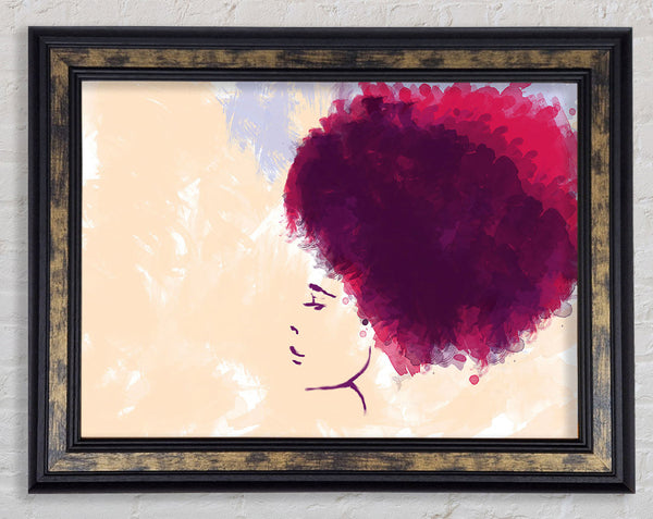 Red Tree Floating Framed Print