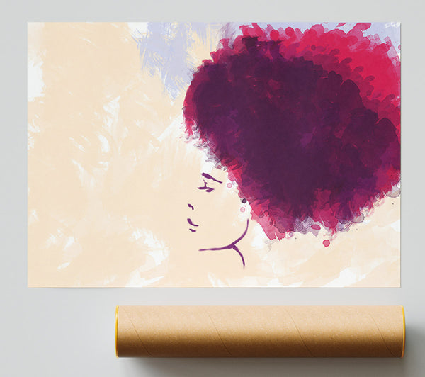 Red Tree Floating Poster