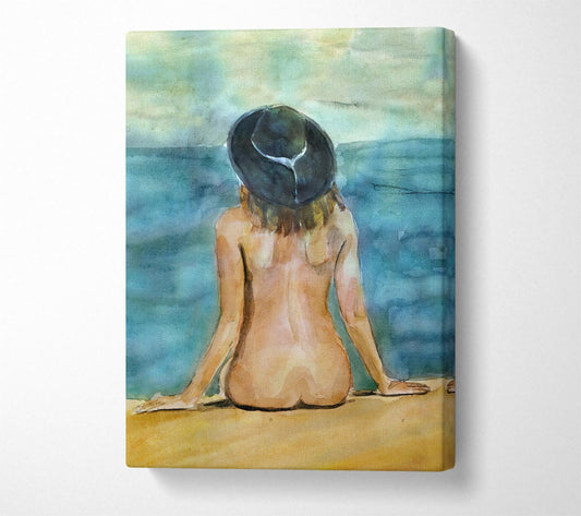 Nudist Beach Canvas Wall Art