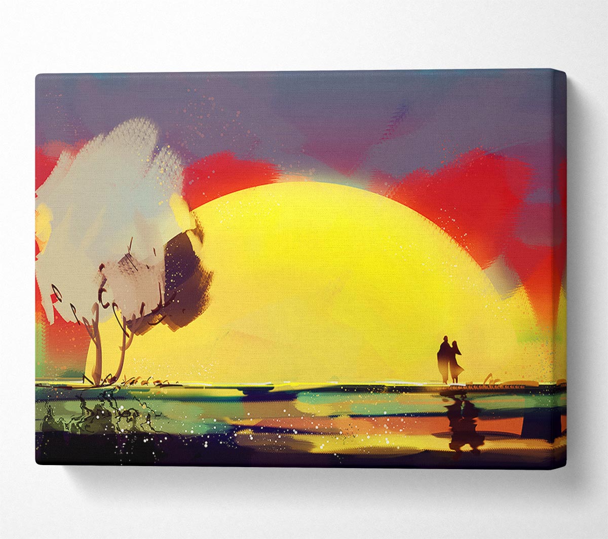 Romantic Sun Blaze Canvas Wall Art
