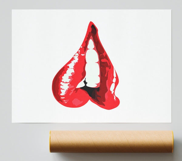 Red Lip Bite 1 Poster