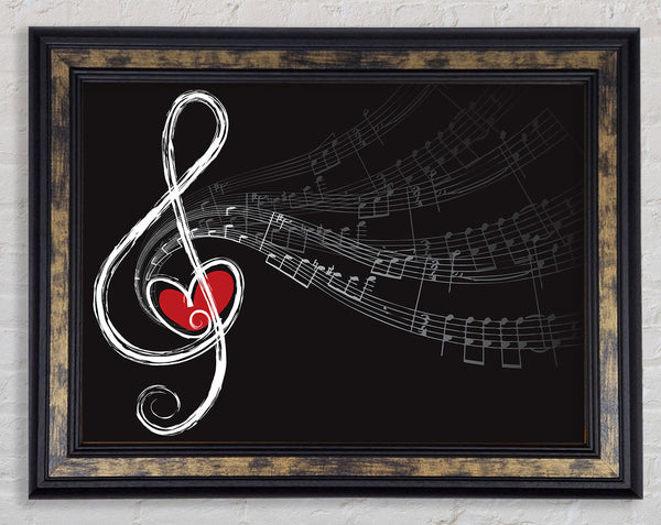 For The Love Of Music Framed Print