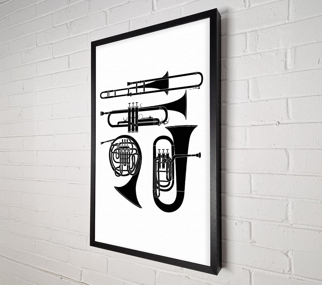  A Canvas Print of Wind Instruments Canvas Wall Art
