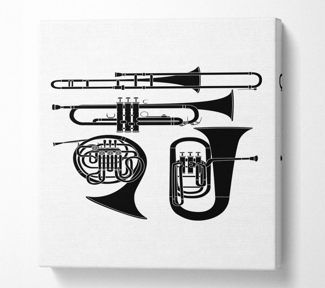  A Canvas Print of Wind Instruments Canvas Wall Art
