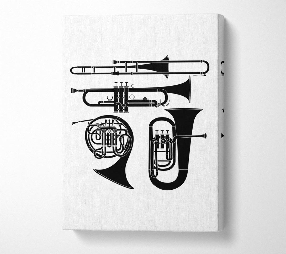  A Canvas Print of Wind Instruments Canvas Wall Art