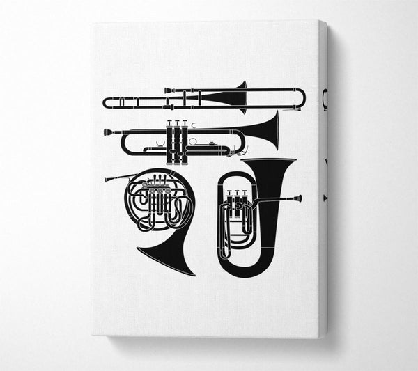  A Canvas Print of Wind Instruments Canvas Wall Art