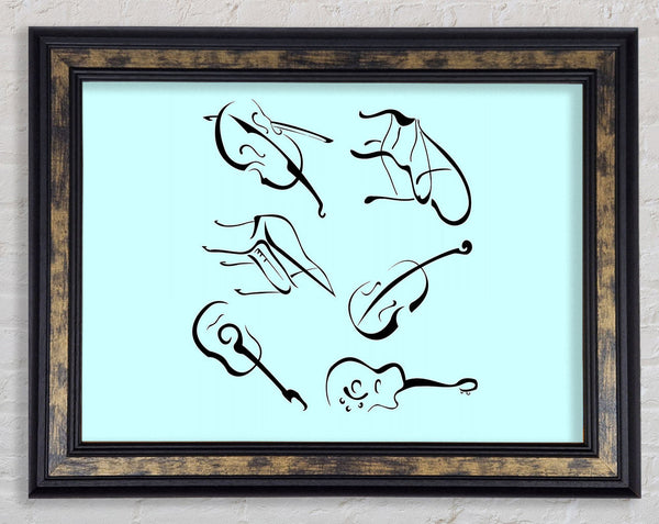 Classical Music Player Framed Print