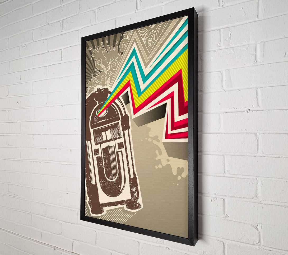  A Canvas Print of Jukebox Tunes Canvas Wall Art