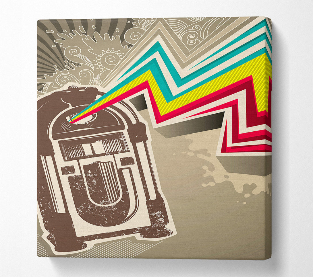  A Canvas Print of Jukebox Tunes Canvas Wall Art