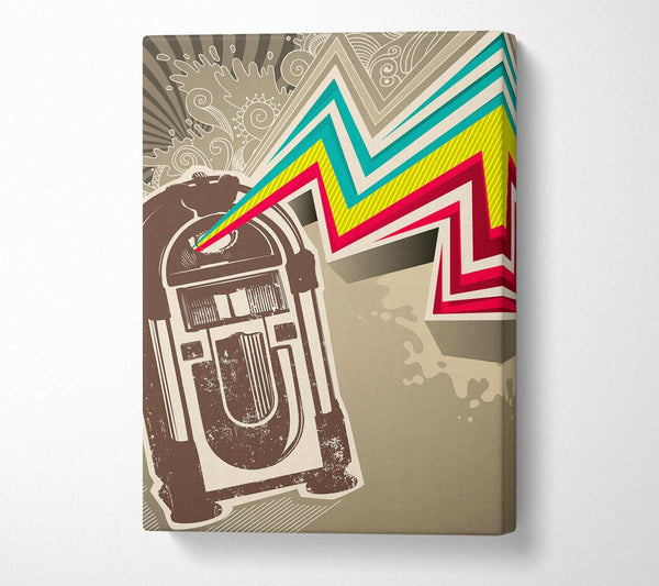 A Canvas Print of Jukebox Tunes Canvas Wall Art