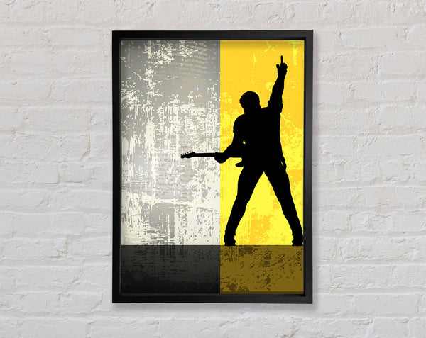 Rock God Framed Print