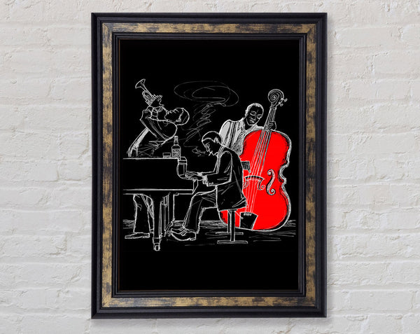 Playing The Blues 3 Framed Print