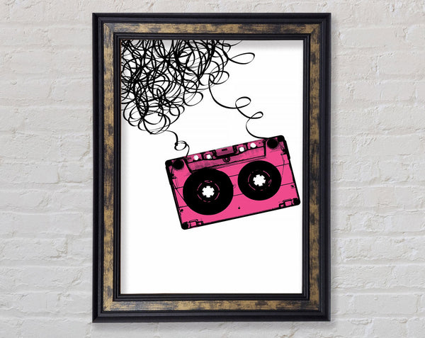 Pink Tape Framed Print