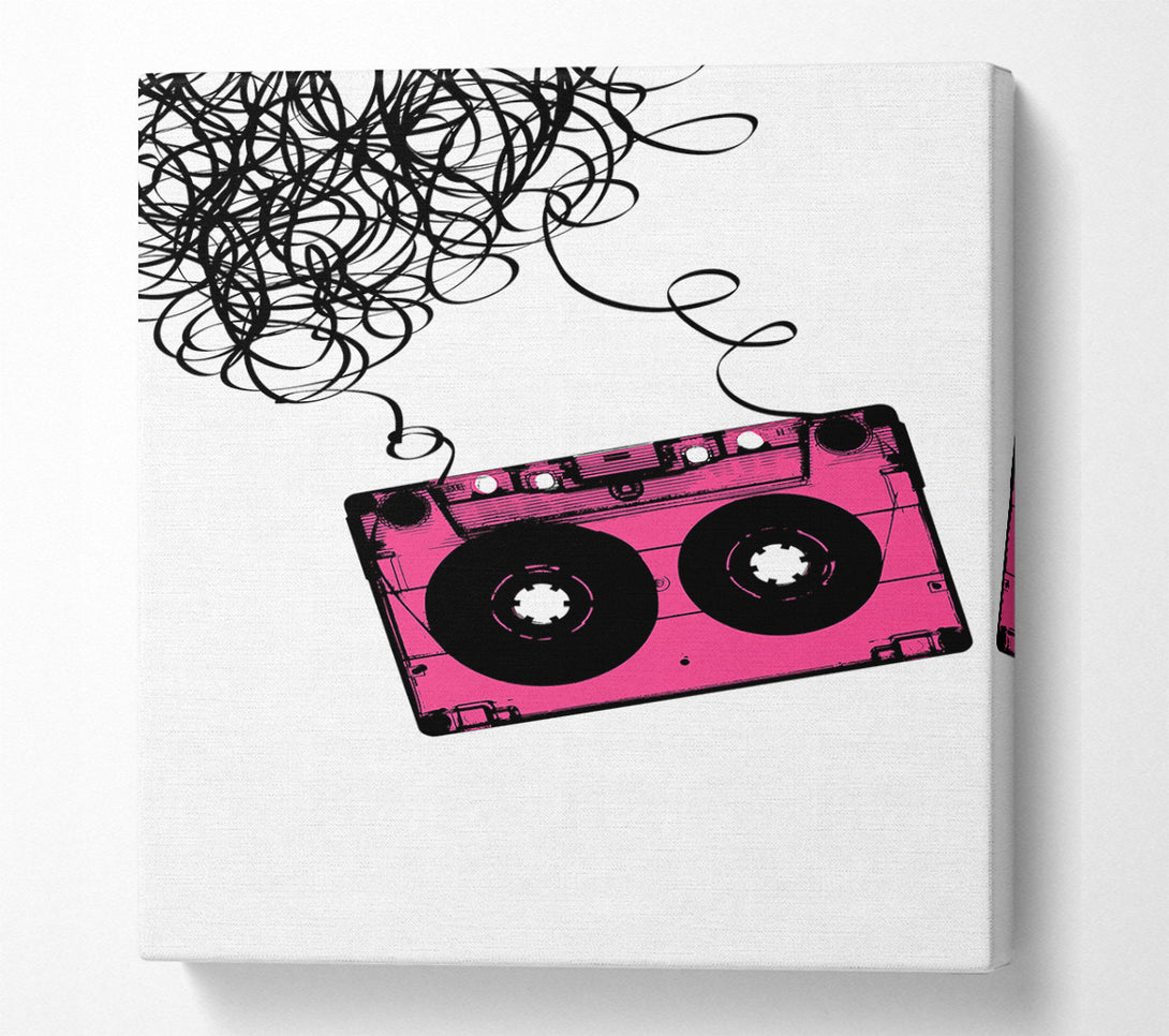  A Canvas Print of Pink Tape Canvas Art