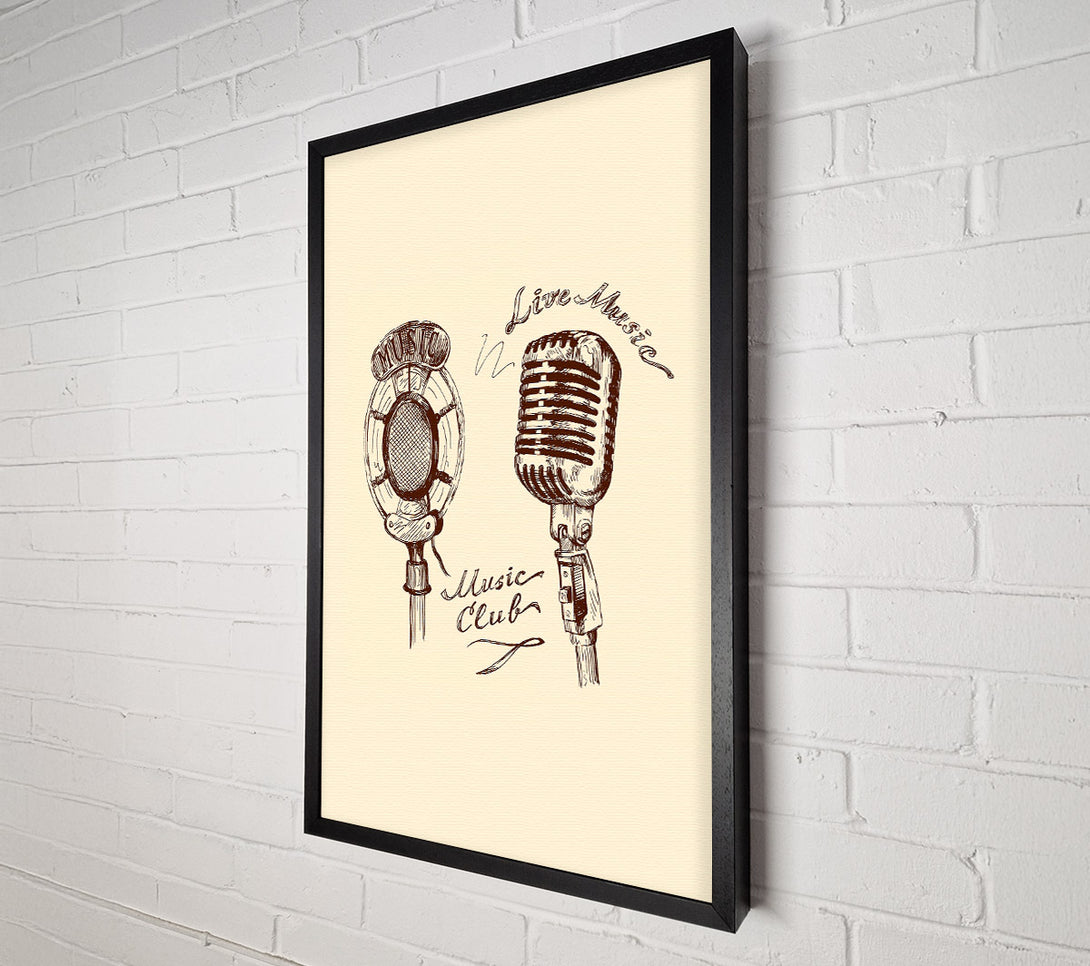  A Canvas Print of Retro Music Club Canvas Print