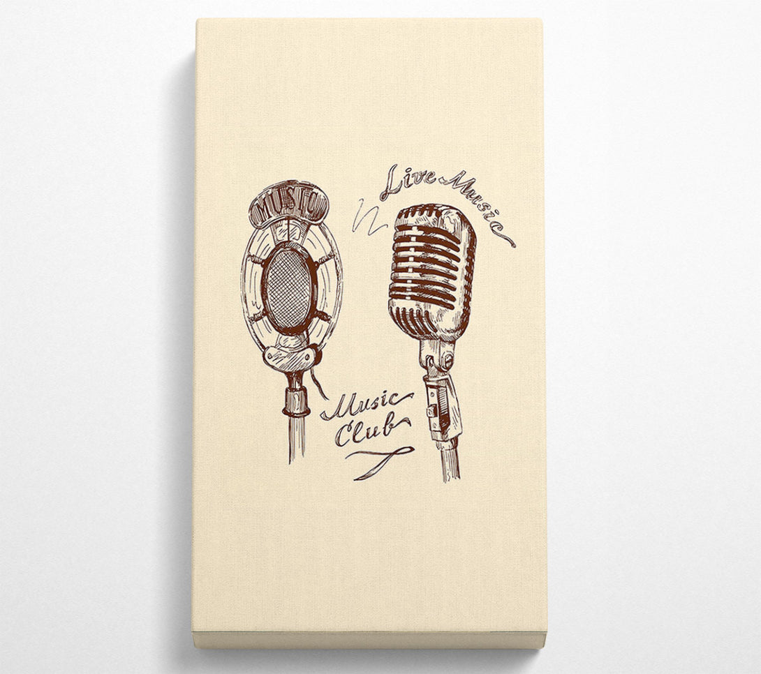  A Canvas Print of Retro Music Club Canvas Print