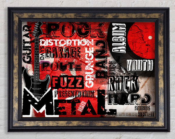 Rock Anthem Framed Print