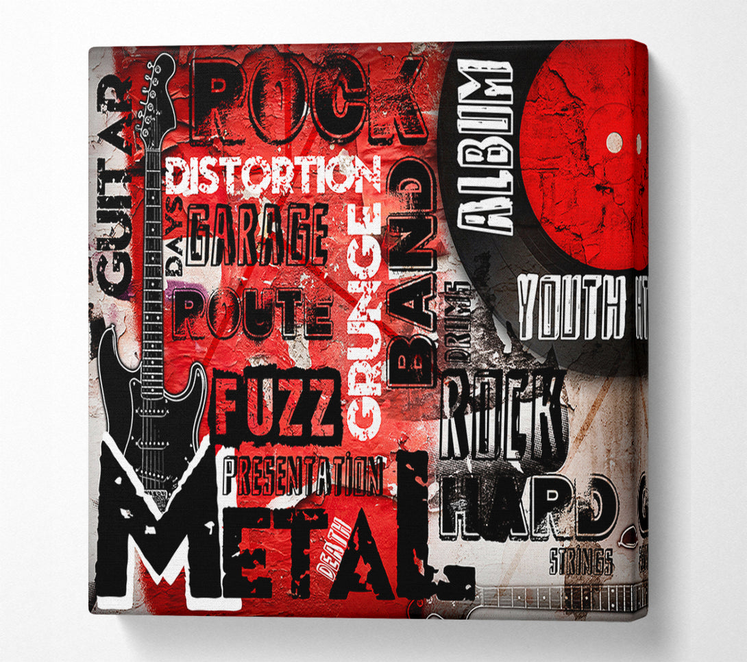  A Canvas Print of Rock Anthem Canvas Wall Art