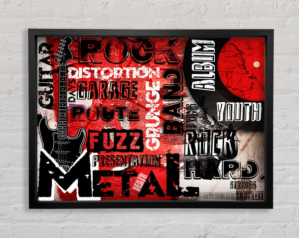 Rock Anthem Framed Print
