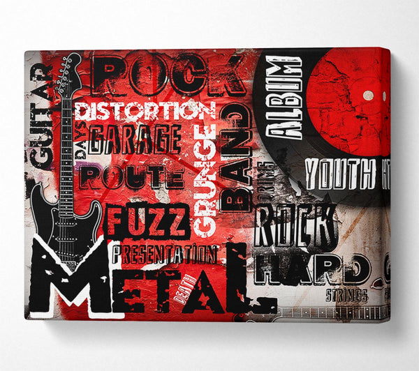  A Canvas Print of Rock Anthem Canvas Wall Art