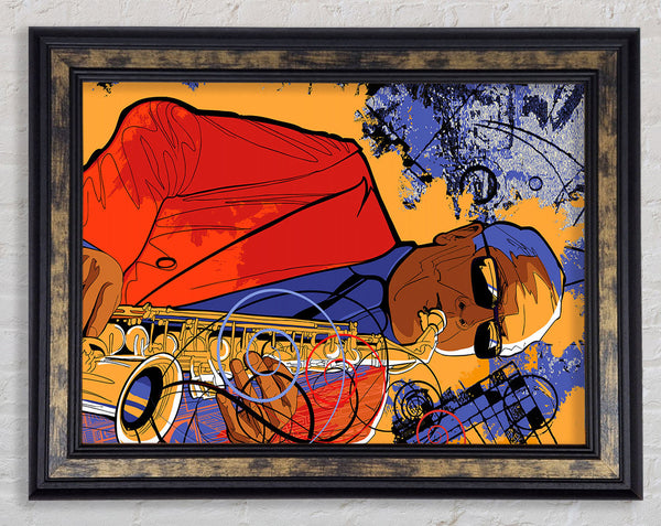 Saxophone Player 1 Framed Print