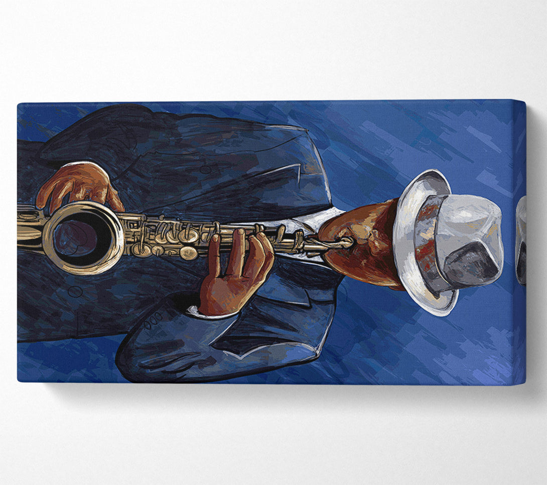  A Canvas Print of Loves Playing The Saxophone Canvas Art