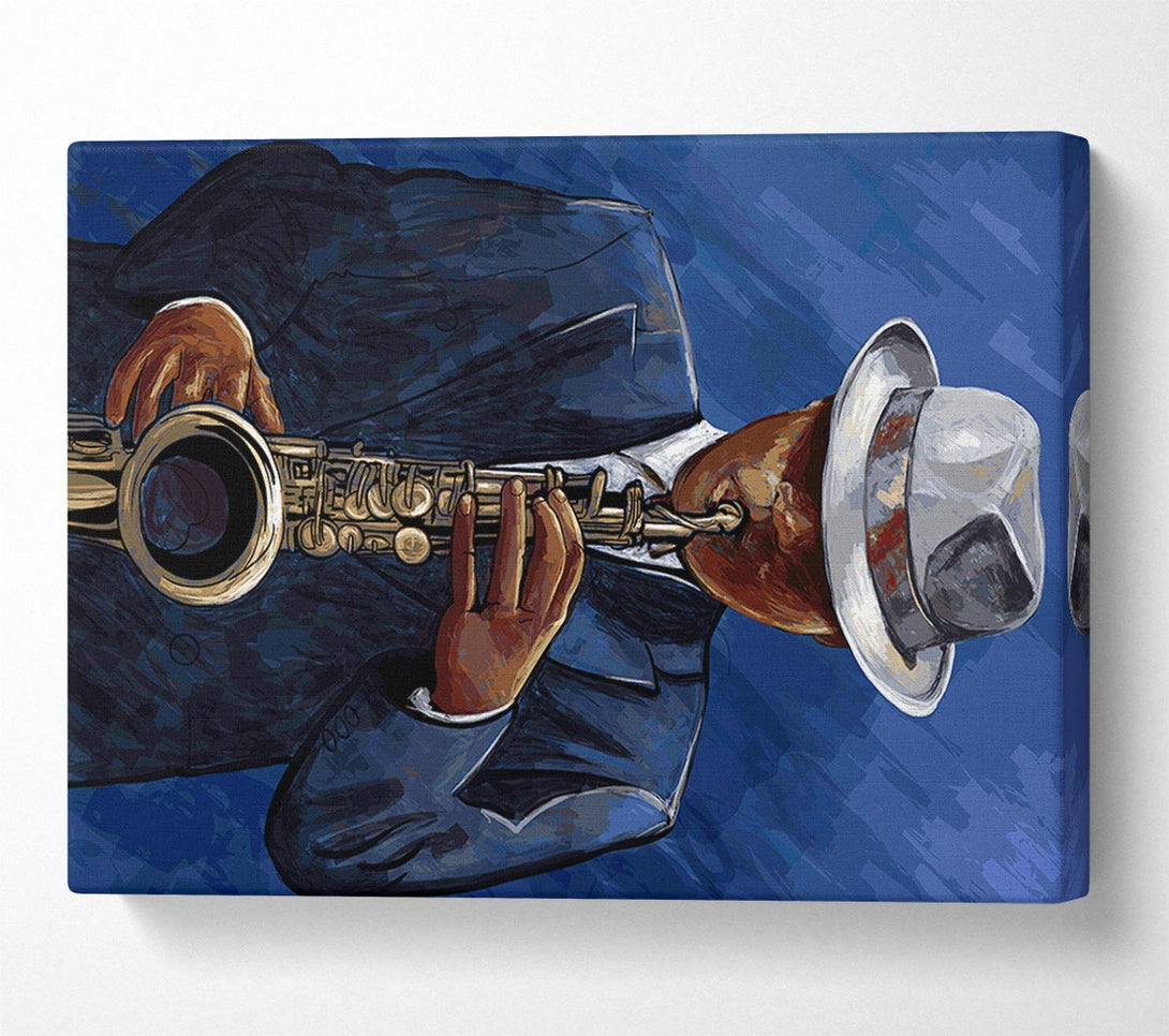  A Canvas Print of Loves Playing The Saxophone Canvas Art