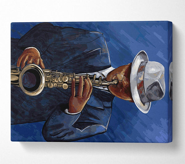  A Canvas Print of Loves Playing The Saxophone Canvas Art