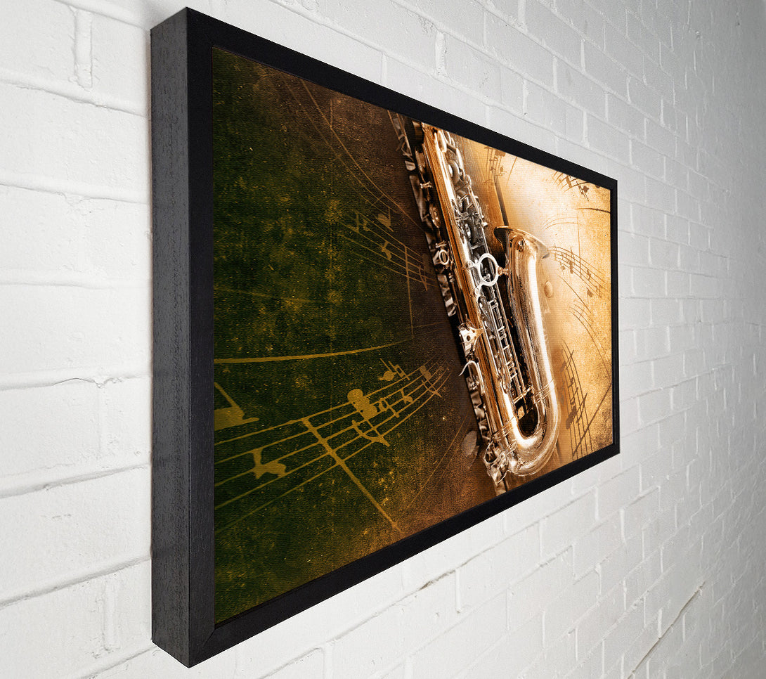  A Canvas Print of Saxophone Notes Canvas Art