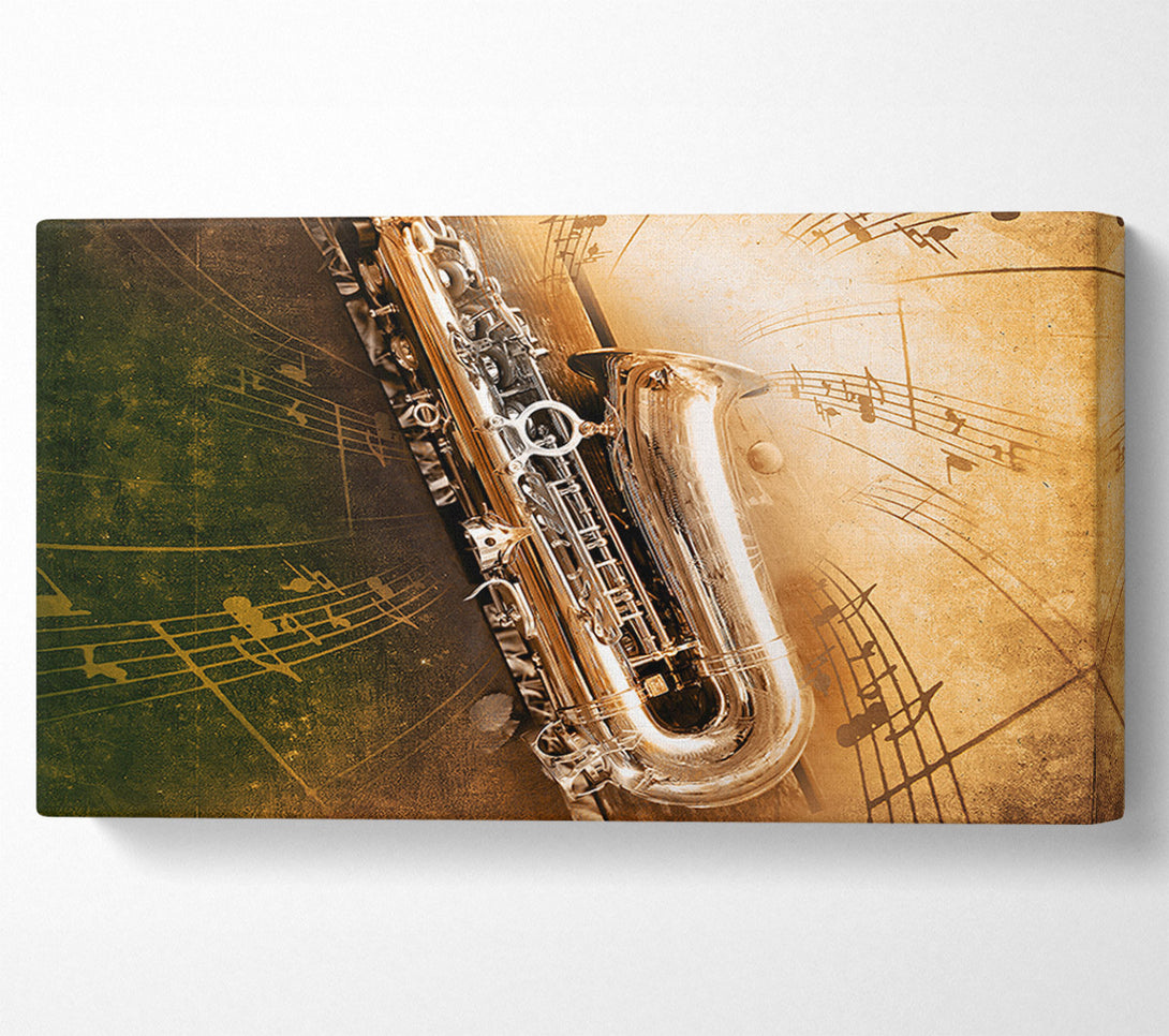  A Canvas Print of Saxophone Notes Canvas Art